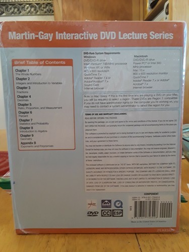 *NEW* BASIC COLLEGE MATHEMATICS WITH EARLY INTEGERS (INTERACTIVE 7 DVD SET) - 第 2/2 張圖片