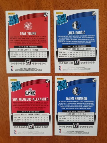 2018-19 DONRUSS SET 1-200 WITH ROOKIES, LUKA, SHAI, LEBRON, CURRY, BRUNSON, JJJ - Picture 2 of 17