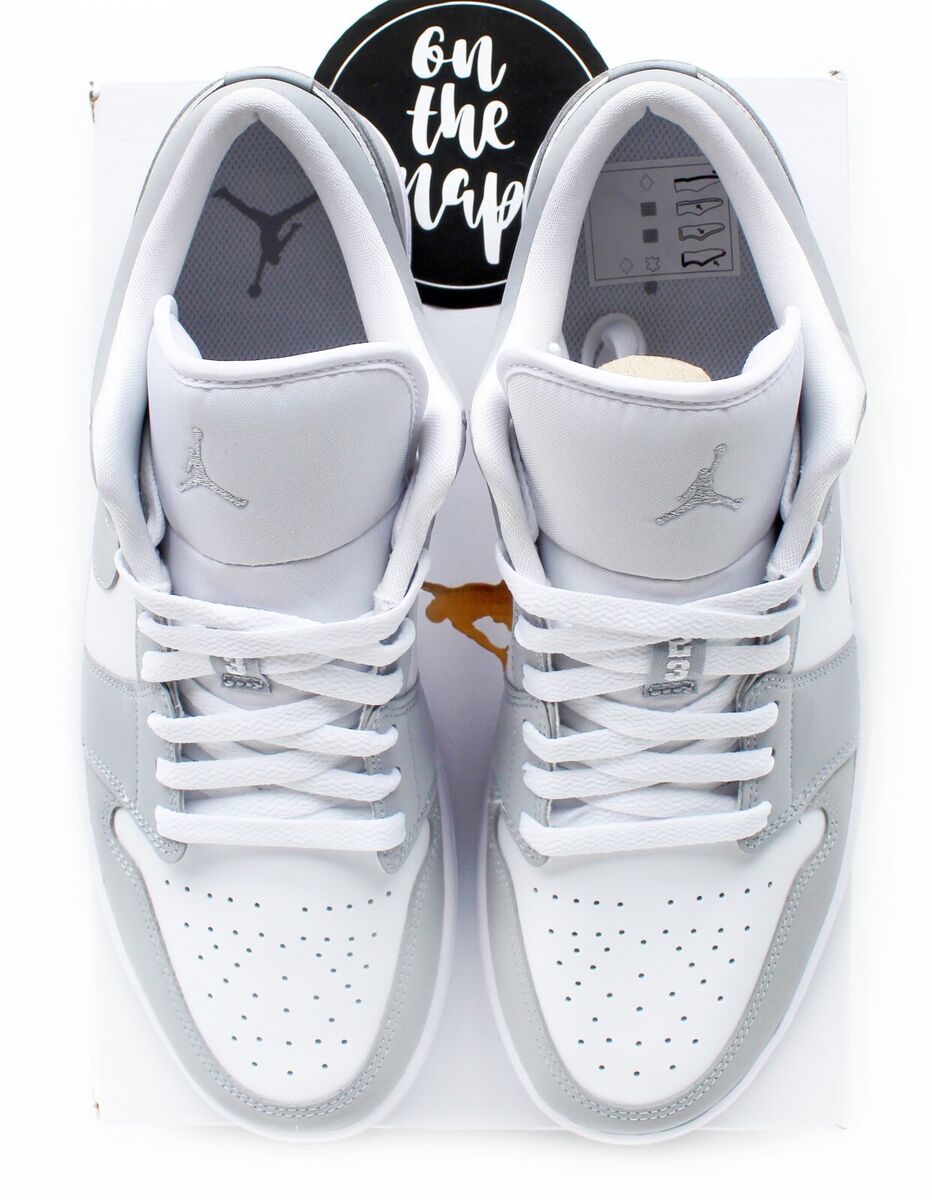 Nike Air Jordan 1 Retro Low W Wolf Grey Aluminium Blue UK 5 Nike Air Jordan 1 Retro Low W Wolf Grey Aluminium Blue UK 5