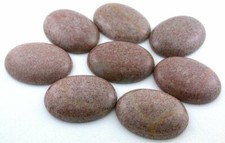 ONE 40x30 40mm x 30mm Red Speckle Gray Agate Cab Cabochon Gemstone Gem CM127GAR