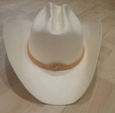 Bullhide Cowboy Hat Montecarlo  Straw Bullhide by Montecarlo | 10X White Gold Straw Cattleman  main image 4