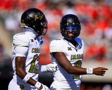 8x10 Photo TRAVIS HUNTER & SHADEUR SANDERS Colorado Buffaloes NCAA Big 12