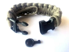 Military/Law Enforcement Adjustable Survival Paracord Bracelet w/Handcuff Key