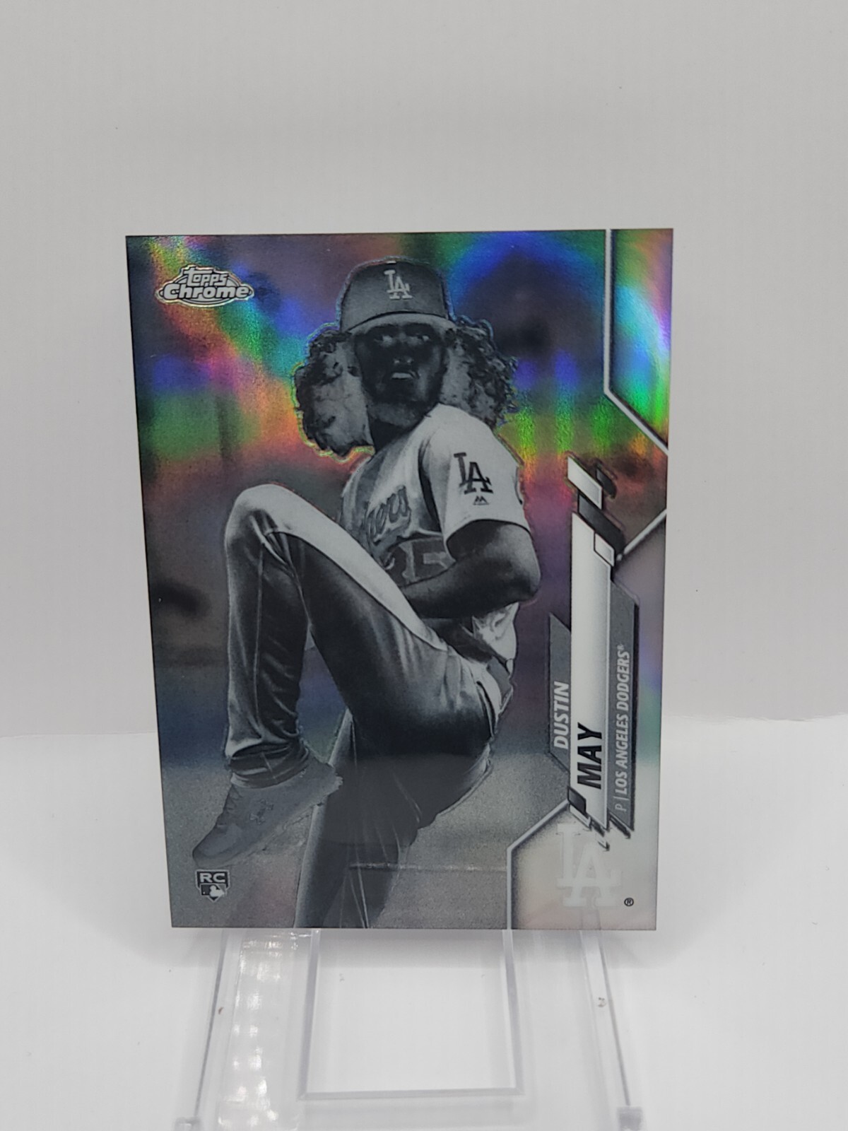2020 Topps Chrome Negative Refractor Dustin May ROOKIE RC #176 RARE