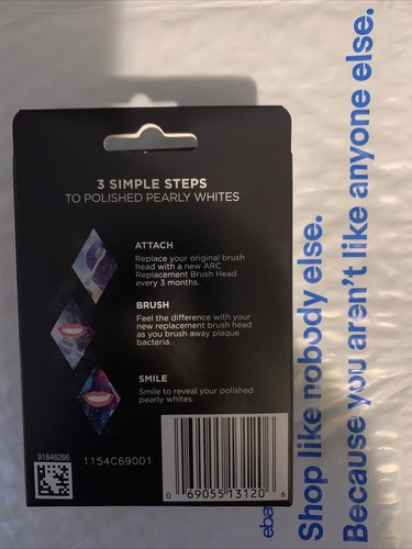 ARC Oral Care Replacement Brush Heads Box 2pk Bulk Save On Large Order Eligible! - Picture 2 of 2