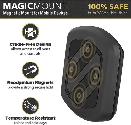 Montaje de ventilación magnético Scosche MagicMount para soporte de teléfono celular iPhone COCHE MAGVM - Imagen 5 de 7