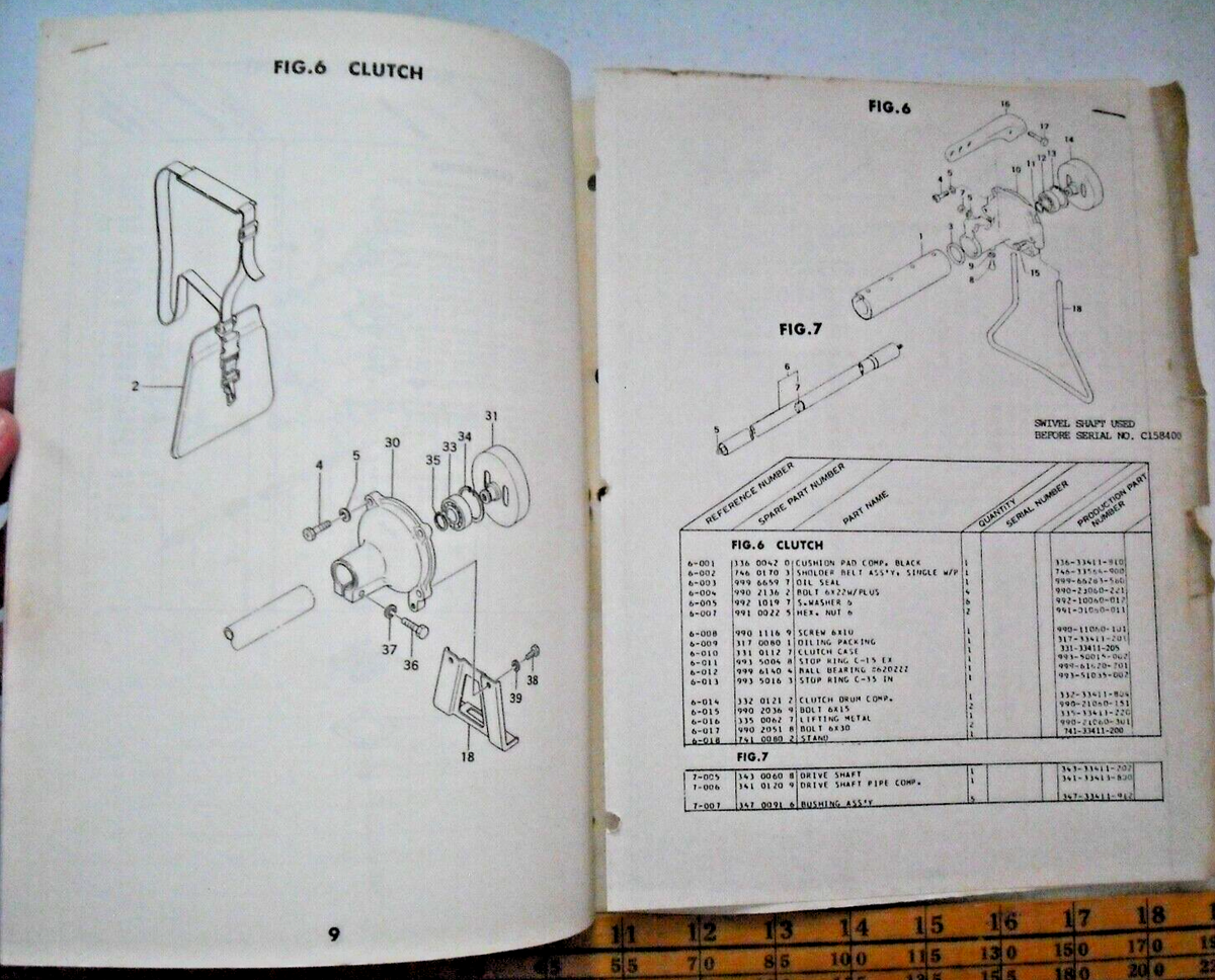 Vintage Tanaka Spare Parts Catalog Manual - Brush Cutter - Model