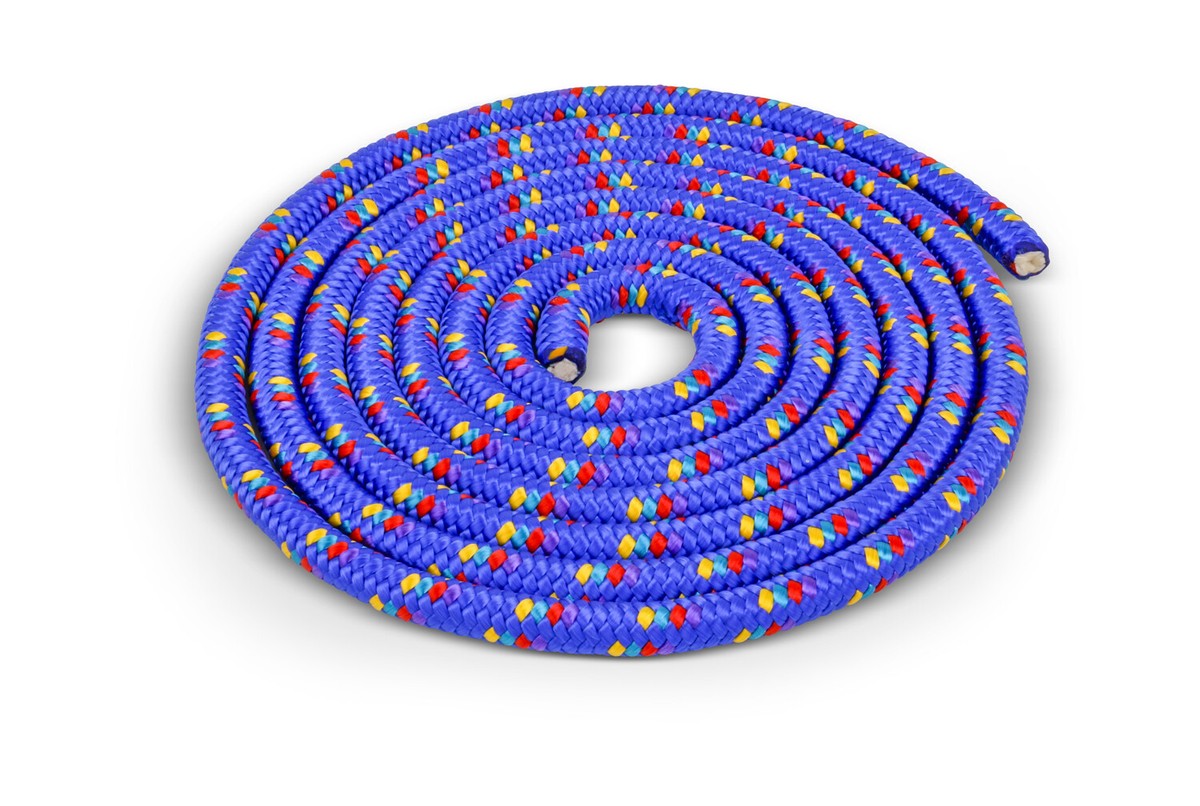 Corda Per Salto Regolabile 260 Cm – Per Bambini E Adulti, Colori Blu/Rosa/Arancione/Giallo/Viola