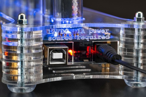 IN-14+IN19A Arduino Shield Nixie Orologio in Cassa Acrilica [CON OPZIONI] [9 TUBI] - Foto 5 di 6