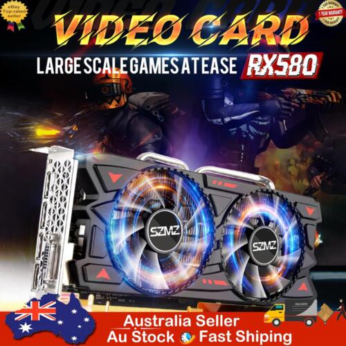 RX580 8G Independent Graphics Card Dual Fans Desktop Computer Lighting Card