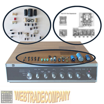 Dual CV31 27-tlg. Reparatur Elkoset, Trimmer,  Si-Halter, Einbau-Lagepläne NEU!
