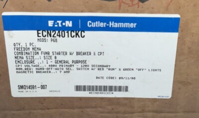 NEW EATON FREEDOM ECN2401CKC COMBO STARTER. SEE PHOTOS