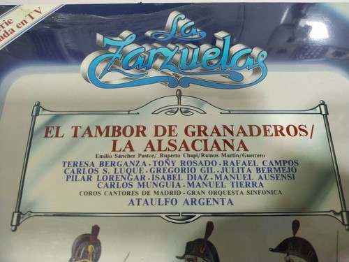El Tambor de Granaderos Alsaciana La Zarzuela 1979 Zacosa LP 12" Vinilo VG/VG - Photo 2 sur 3