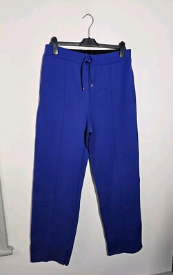 DUNHILL ''Creased'' Hose Herren 32x32 Kobaltblau Relaxed Stretch Hose Italy
