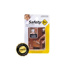 Safety 1ˢᵗ Spring-Loaded Cabinet & Drawer Latches (3pk) White Home & Garden