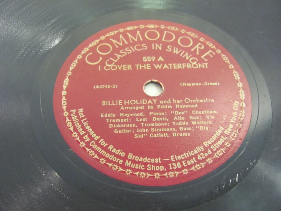BILLIE HOLIDAY I Cover The Waterfront/Lover Come Back - Commodore Classics Swing - Image 2 of 4