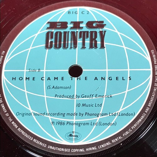BIG COUNTRY The Teacher 1986 UK 7" vinyl single Home Came The Angles 45 record B - Picture 3 of 4