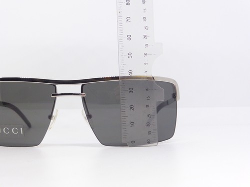 Vintage Gucci GG 1680/S 6LBR6 58-14 135 silber mit grauer Linse - Bild 14 von 14