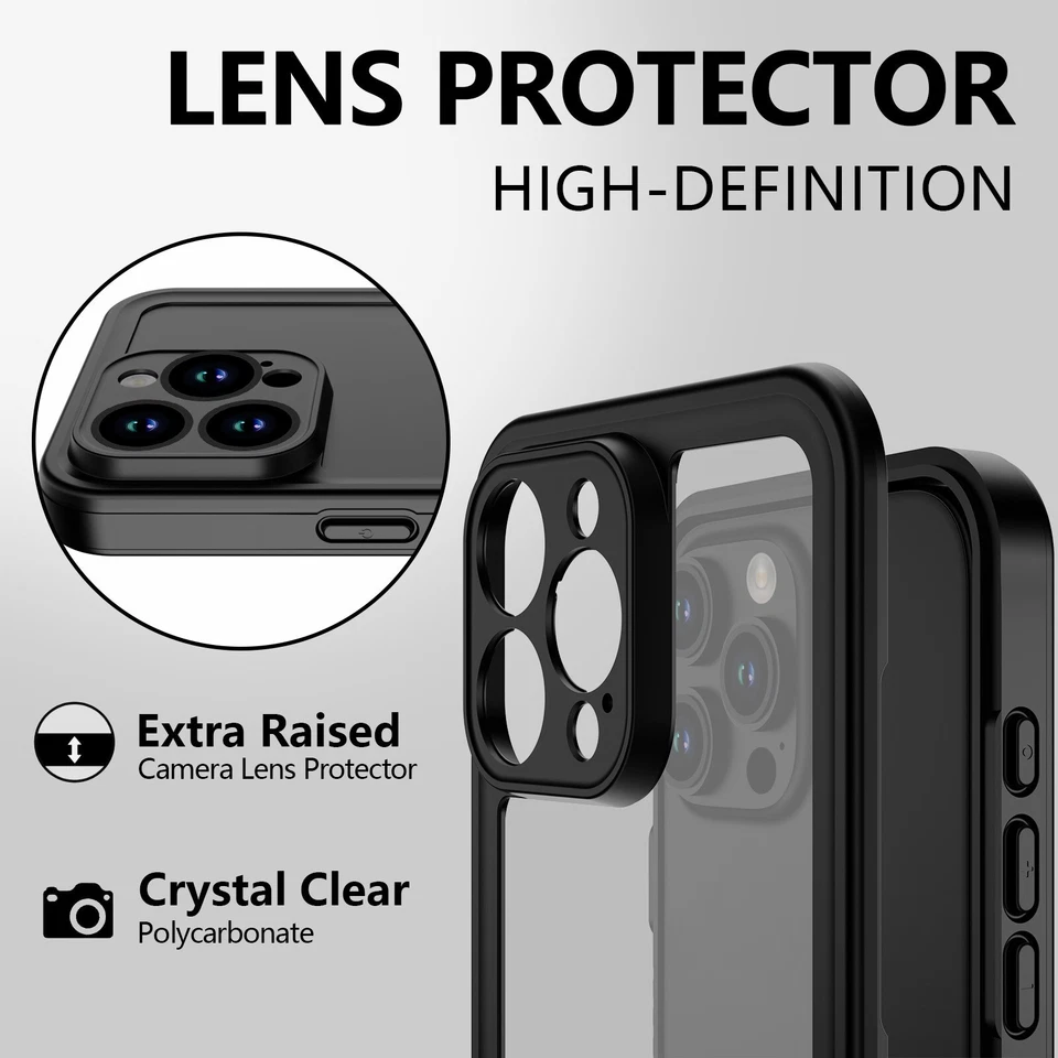 Life Waterproof Shock Dust Proof Case iPhone 13 12 11 14 15 16 17 Pro Max XR  XS - Image 4 of 4