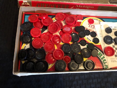 Gioco Vintage Transogram Checkers e Michigan Rummy #1209 LEGGI BENE - Foto 6 di 6