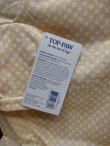Celebration Baby Tee Shirt Medium yellow hearts humans having baby Top Paw Dog - Picture 3 of 4