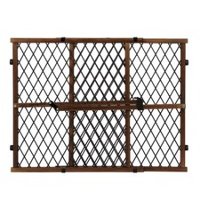 Position  Lock Adjustable Wood Baby Gate, Farmhouse Collection 