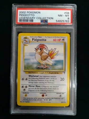 Pidgeotto graded PSA 8 for sale on eBay
