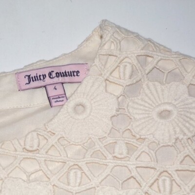 NWOT Juicy Couture Lace Guipure Shift Dress - Sz 4 - | eBay