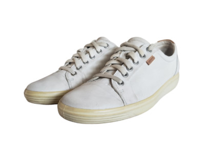 Ecco Women's Soft VII  7 Fashion Sneaker, White Size 40  US Size 9 -9.5
