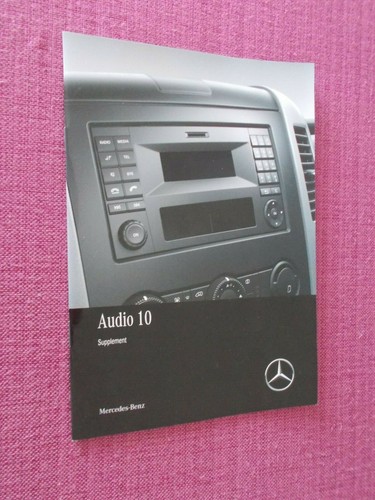 (2017) MERCEDES-BENZ AUDIO 10 HANDBOOK. CLASS A B C E M S GL SL SLK VIANO VITO - Picture 2 of 3