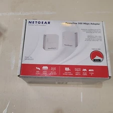 2  X AV500 NETGEAR 500 Mbps PowerLine HOME PLUG XAVB5201-1BNPAS - NETWORKING LAN