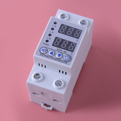 Din Rail Dual Display Adjustable Over Under Voltage Device Protector Relay Acc