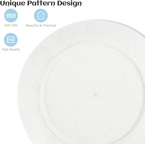 Elegant 40-Piece Eco-Friendly Dinnerware Set - Microwave & Dishwasher Safe - 第 5/9 張圖片