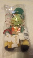 Jiminy Cricket 8" St. Patrick's Day The Disney Store Mini Bean Bag NIPWT.