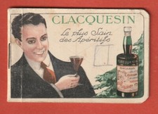 PETIT CARNET PUBLICITAIRE - CLACQUESIN - LE PLUS SAIN DES APERITIFS