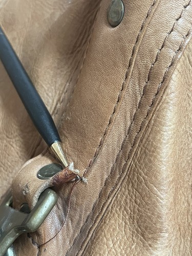 ULTRA RARE 1970's First COLOMBIAN TUMI ALPHA NAPA LEATHER VINTAGE GARMENT BAG - Picture 11 of 24