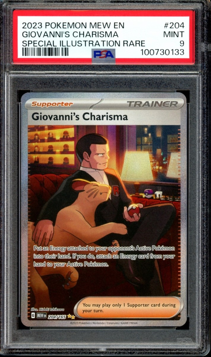 PSA 9 MINT Giovanni's Charisma SIR 204/165 151 Special