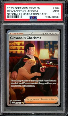 シリーズ:PCG;listno_Pokemon:20913;カード名:マスター… PSA 9 MINT Giovanni's Charisma SIR 204/165 151 Special