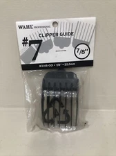7/8” Wahl Attachment Clipper Guide Comb Guard 22mm #7 Black Genuine Vintage NEW