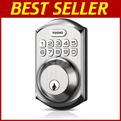 Easy Install Keyless Entry Deadbolt - Satin Nickel