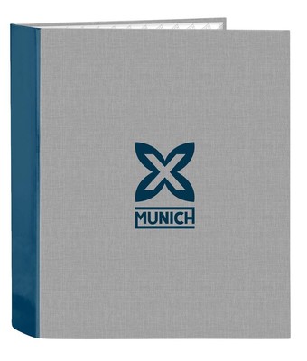 MUNICH STREET - Folio Folder 4 Rings, Ideal for Children of Different Ages, Comf