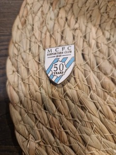 Manchester City Supporters Club 50th Anniversary Pin Badge