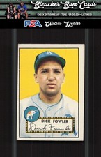 1952 Topps 210 Dick Fowler Stained