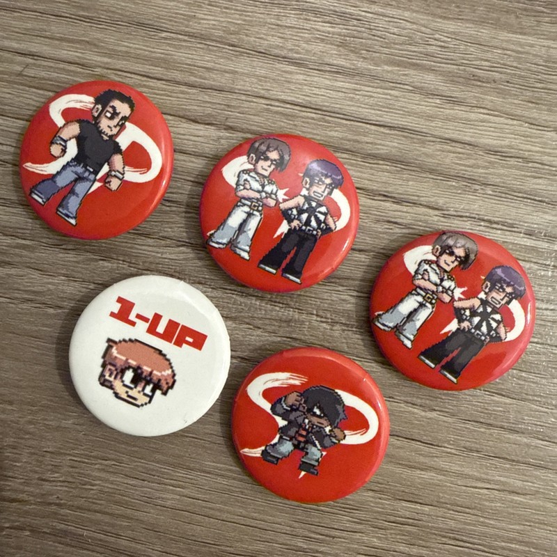 SCOTT PILGRIM VS THE WORLD THE GAME SDCC 2010 COMIC CON PINS BRYAN LEE BUTTON