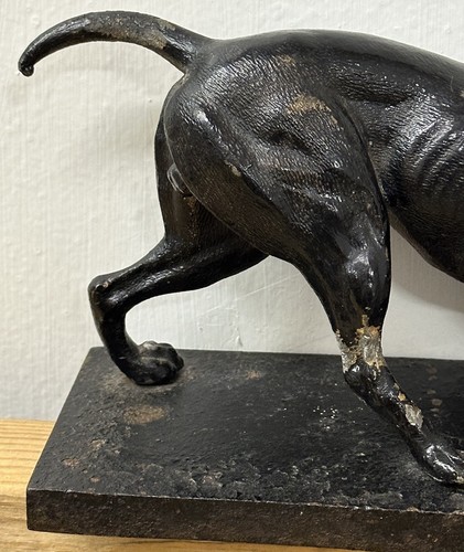 Vintage Metall Hund Zeiger Statue - Bild 15 von 16