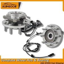 Pair Front Wheel Hub Bearing Assy For Ram 3500 2013-2018 Driver + Passenger Side
