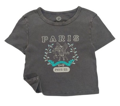 Physical Education ''Brave Paris'' Graphic T-Shirt by Social Culture, Women's, L.