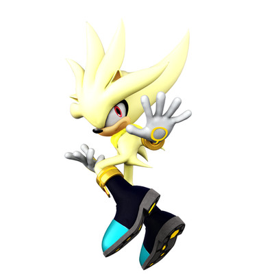 Super Silver Sonic Hedgehog Weatherproof Anime Sticker 6'' Car Decal