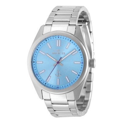INVICTA Men Watch 41mm Stainless Steel Light Blue Dial PC21J Quartz - 49989