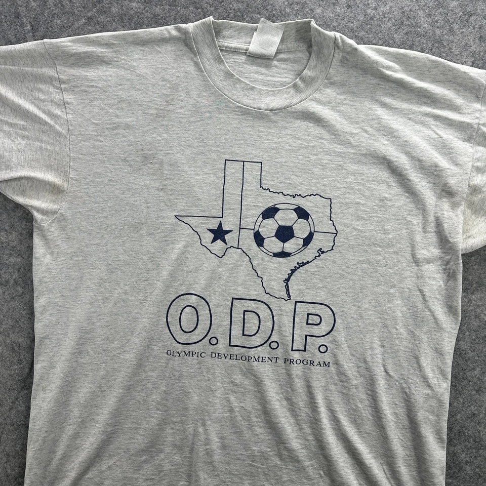 Camiseta de fútbol vintage Texas ODP para hombre grande del programa de desarrollo olímpico de los años 90 Foto 2 de 4